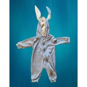 Bunny Ear Kids Tales One Piece Zipper Jumper